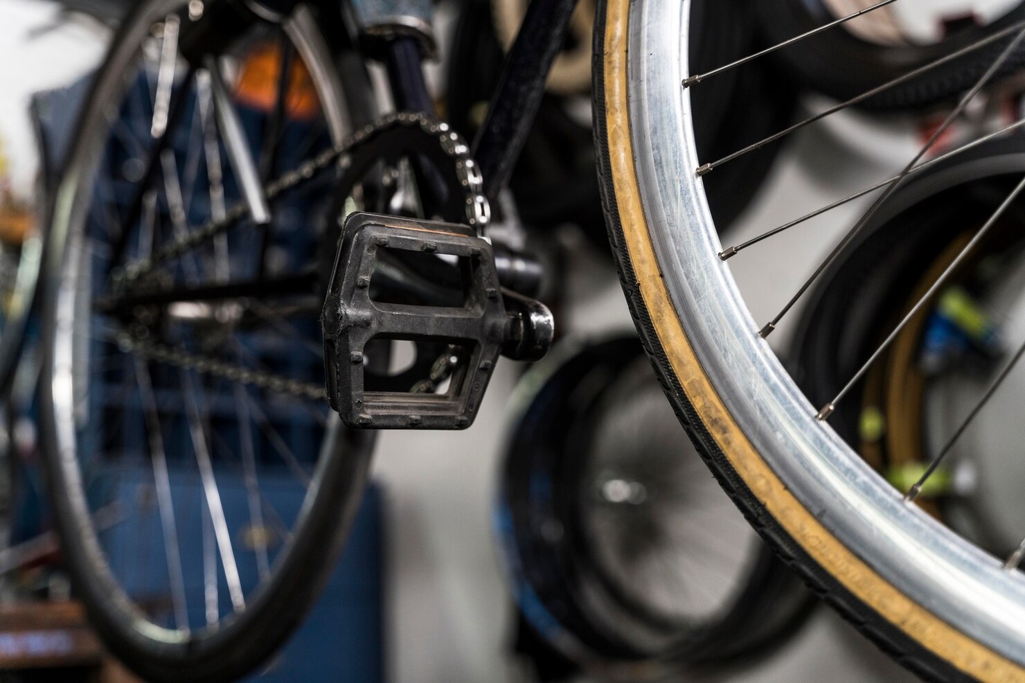 Detalle técnico de la bicicleta